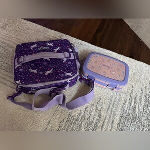 Bentgo Purple and Lavender Unicorn lunch box kit
